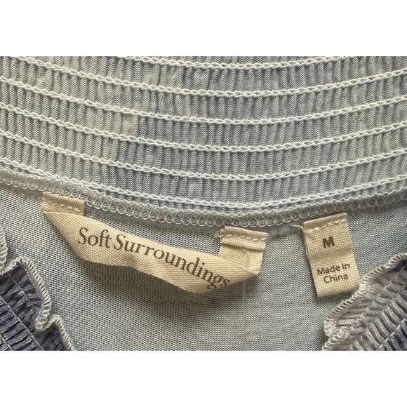 Soft Surroundings Delphinium Long Maxi Dress NWT Size M Blue White - Picture 6 of 9